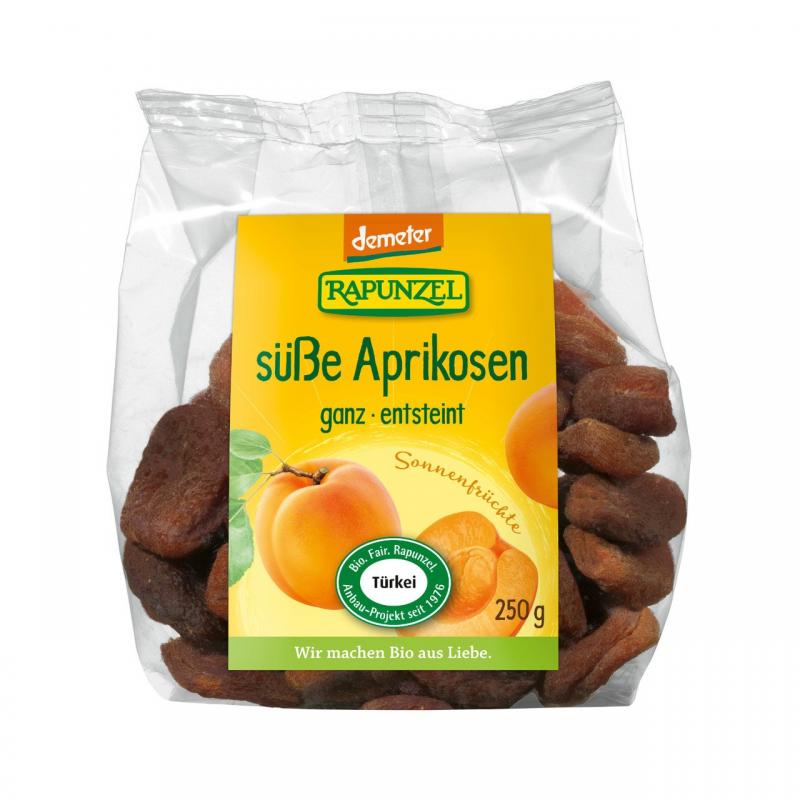 Aprikosen süss, ganz, Demeter 250g